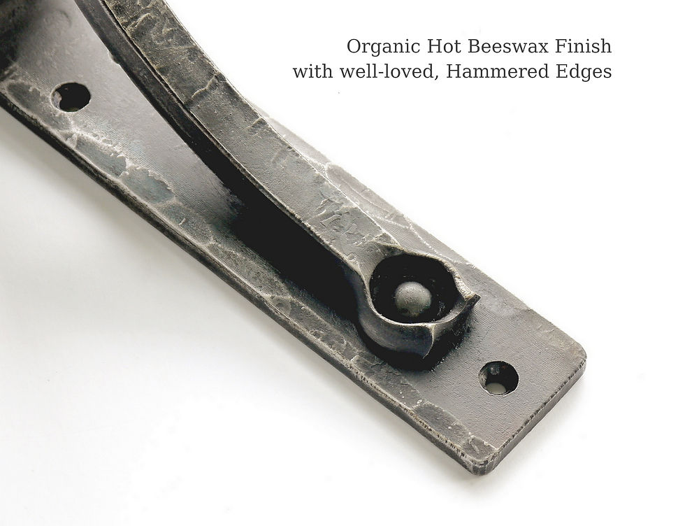 Thumbnail: Heavy Duty Metal Shelf Brackets - Mantel & Countertop Support.