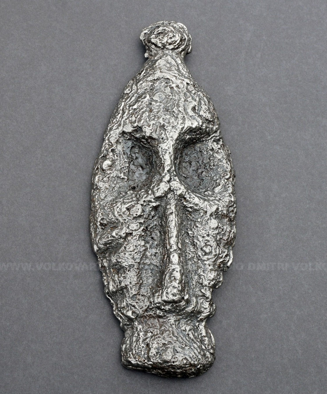 Metal Art Wall Decoration. Handcrafted Steel African Mask #5.