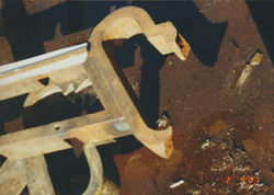 Dome Crosses before restoration.