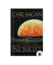 Pale Blue Dot by Carl Sagan book cover on Bookdio.org
