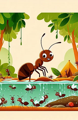 Andy the Ant is on a mission to save his colony from a sudden flood, but unexpected twists make this adventure anything but small!