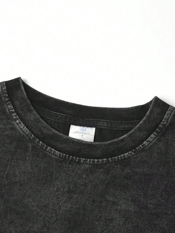 Miniatura: Oversize Jesus Acid Wash Shirt, Unisex God Tee, Christian Shirt, Streetwear Styl