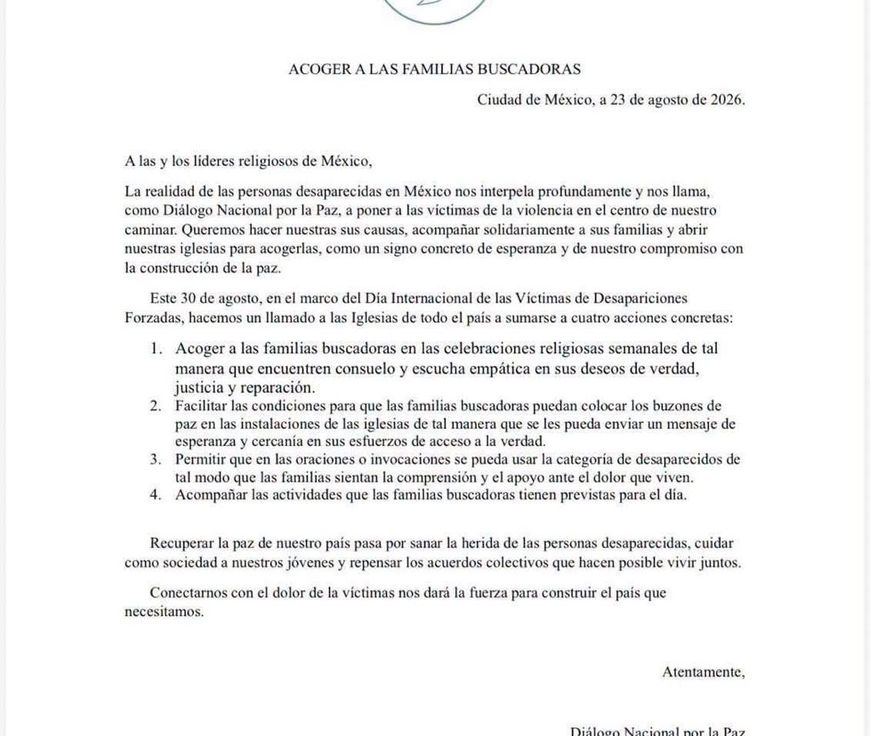 Iglesia y sociedad están llamadas a acoger a las familias buscadoras