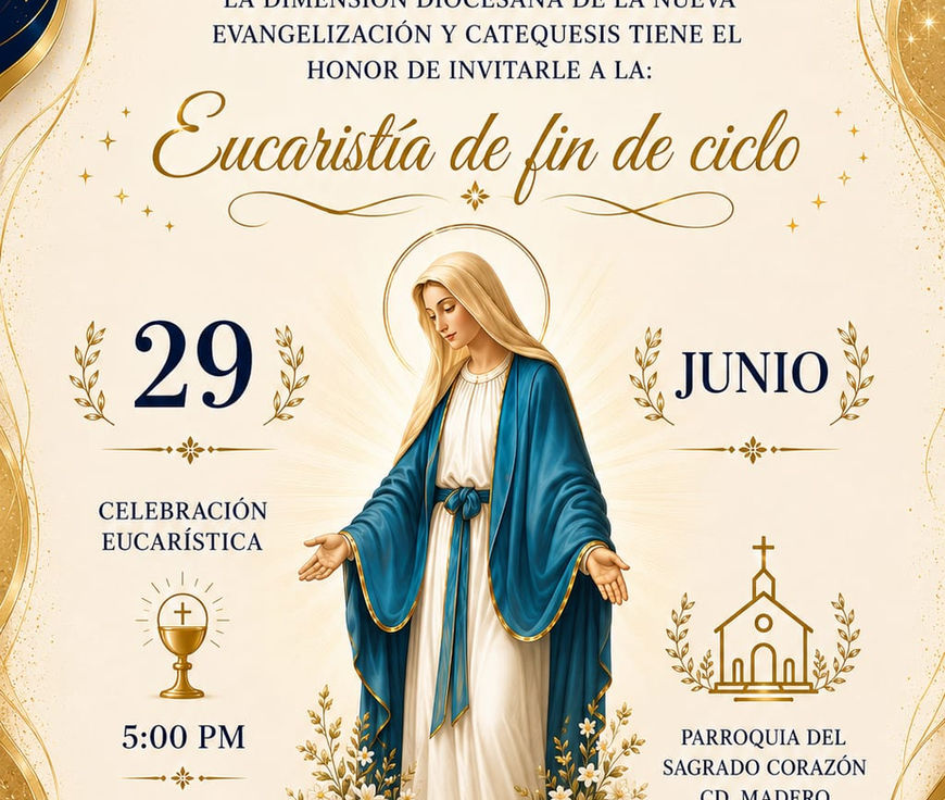 Diócesis de Tampico celebrará clausura del ciclo 2026 de Catequesis y graduación de CEFOCAT