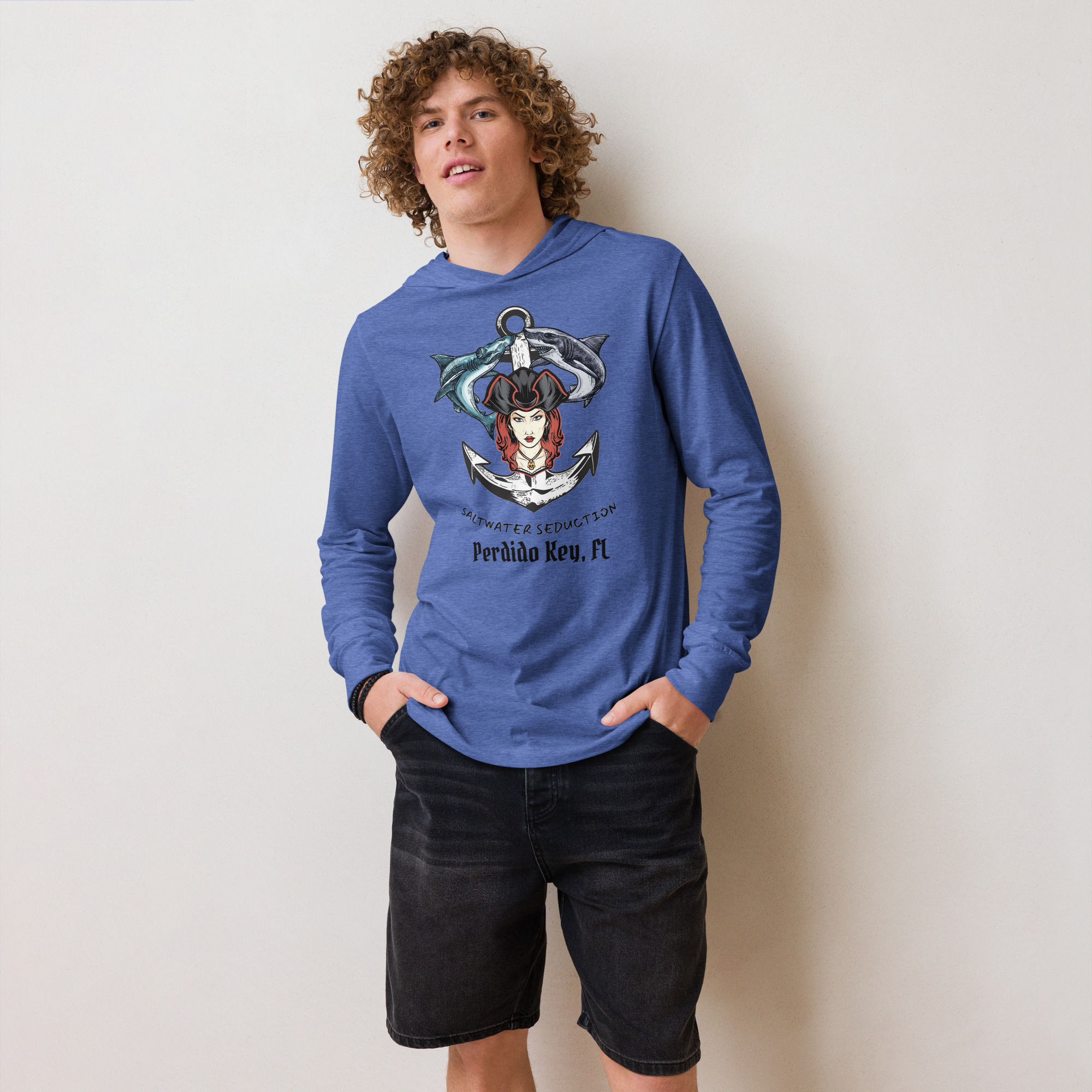 SS Lady Pirate Hooded long-sleeve t