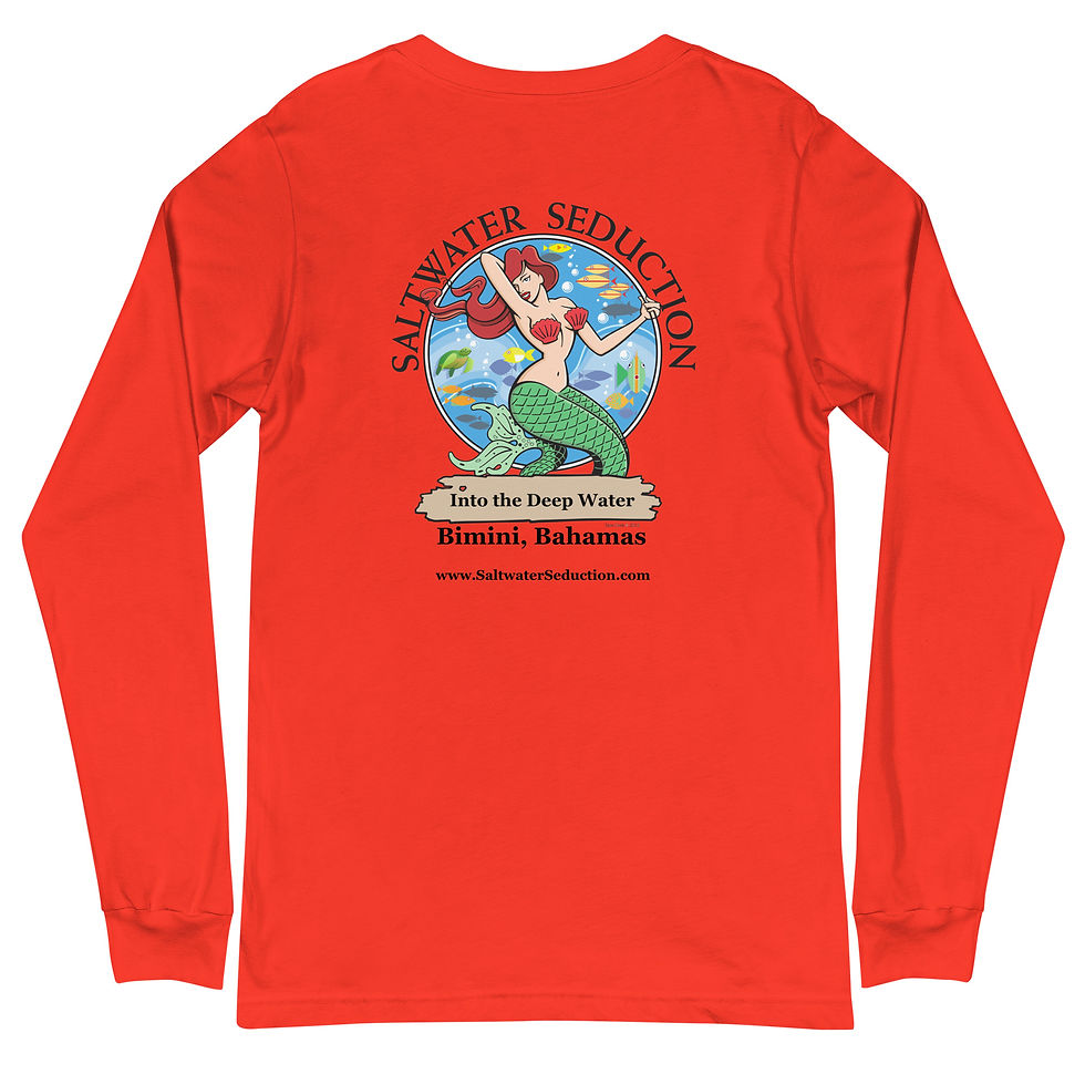 Thumbnail: Bimini Bahamas Saltwater Seduction - White Unisex Long Sleeve Tee
