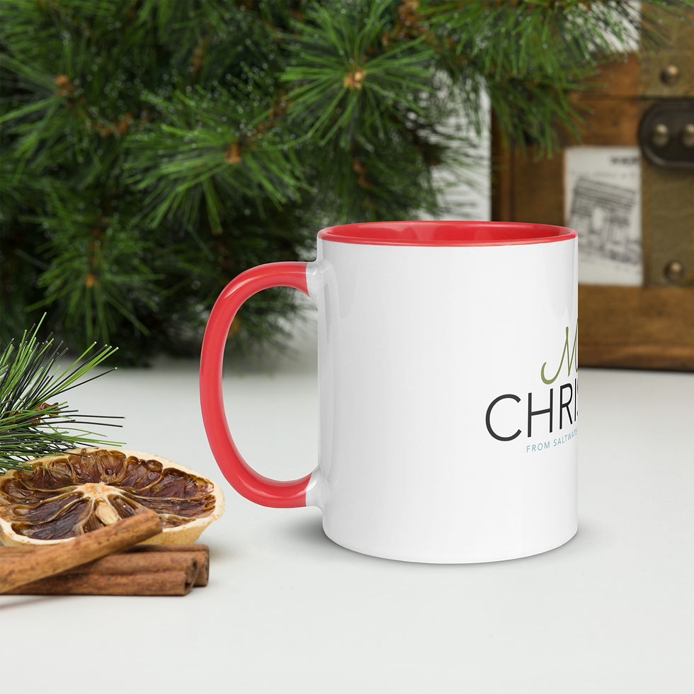 Thumbnail: Coral Christmas Tree Mug with Color Inside