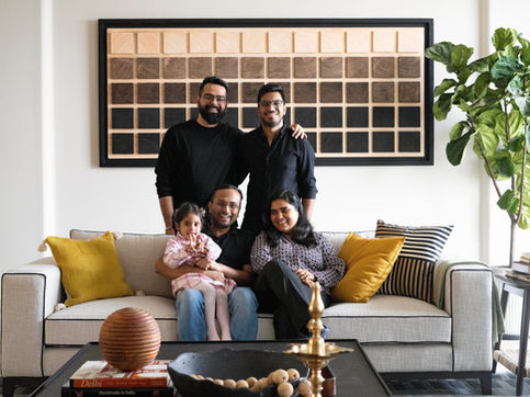 Aman Issar with clients at Handover