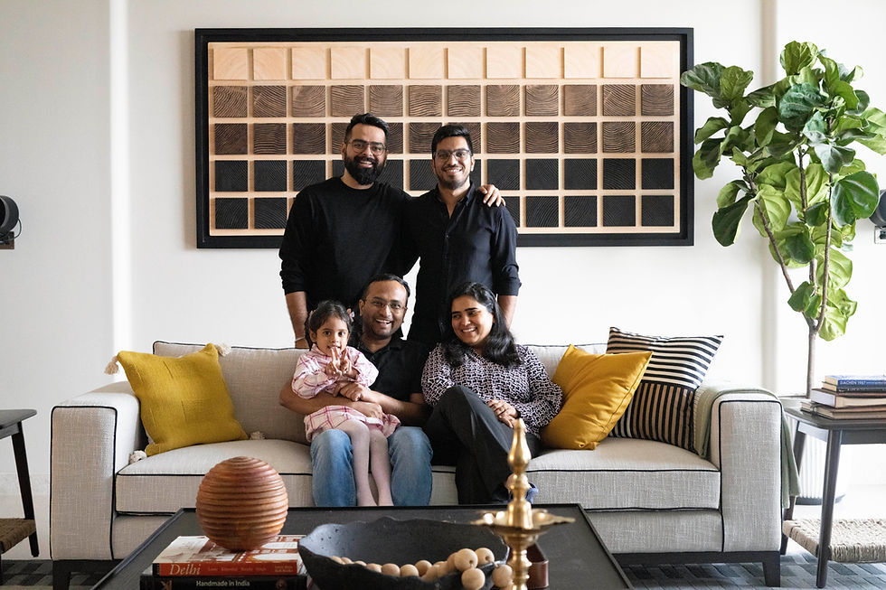 Aman Issar with clients at Handover