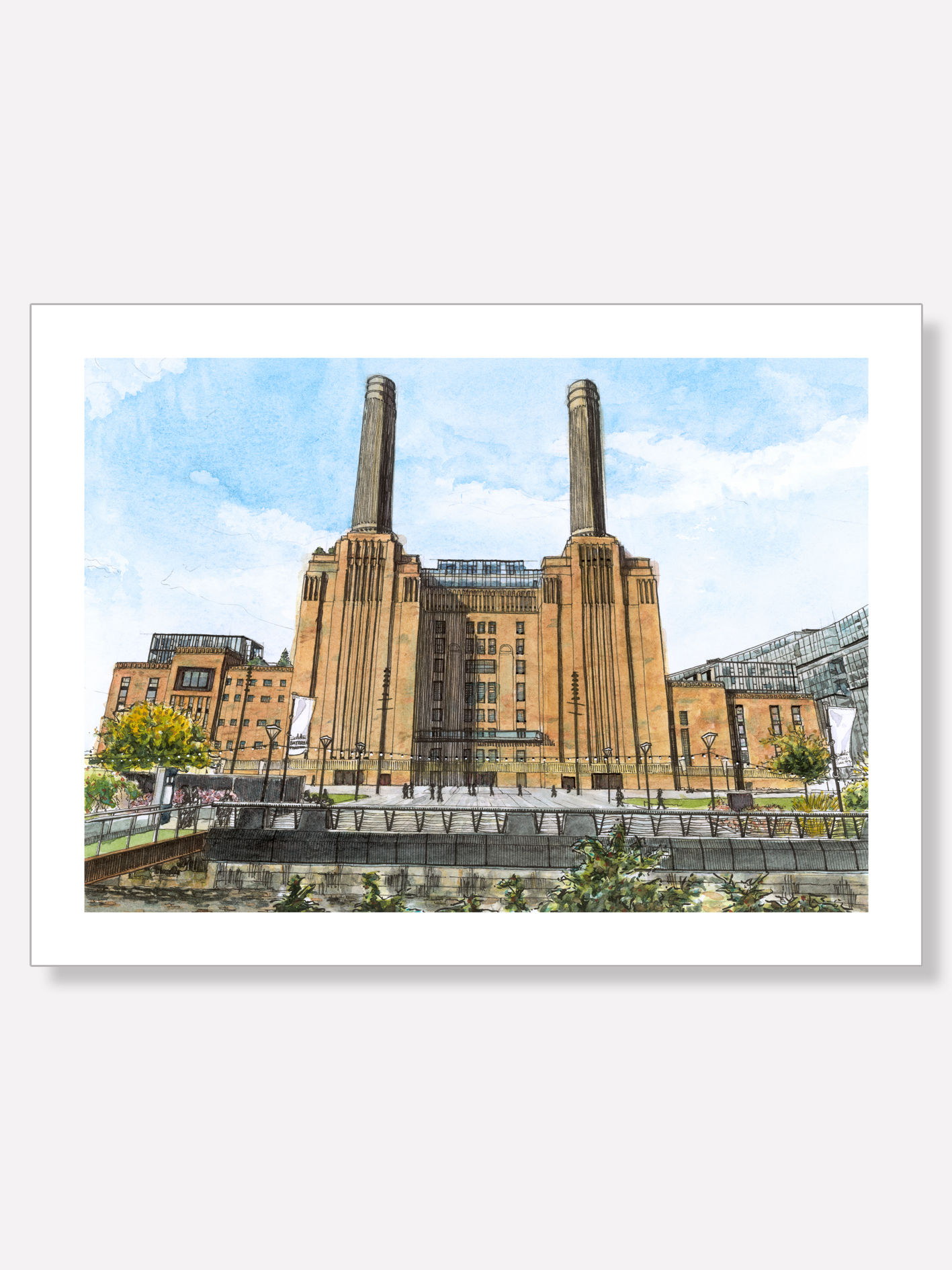 "BATTERSEA POWER STATION-COLOUR STUDY"