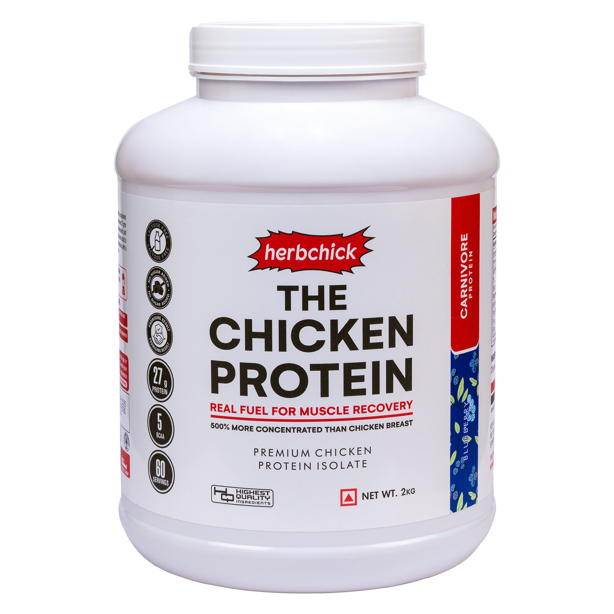 Chicken Protein Powder | 4.4 Lbs | Blueberry