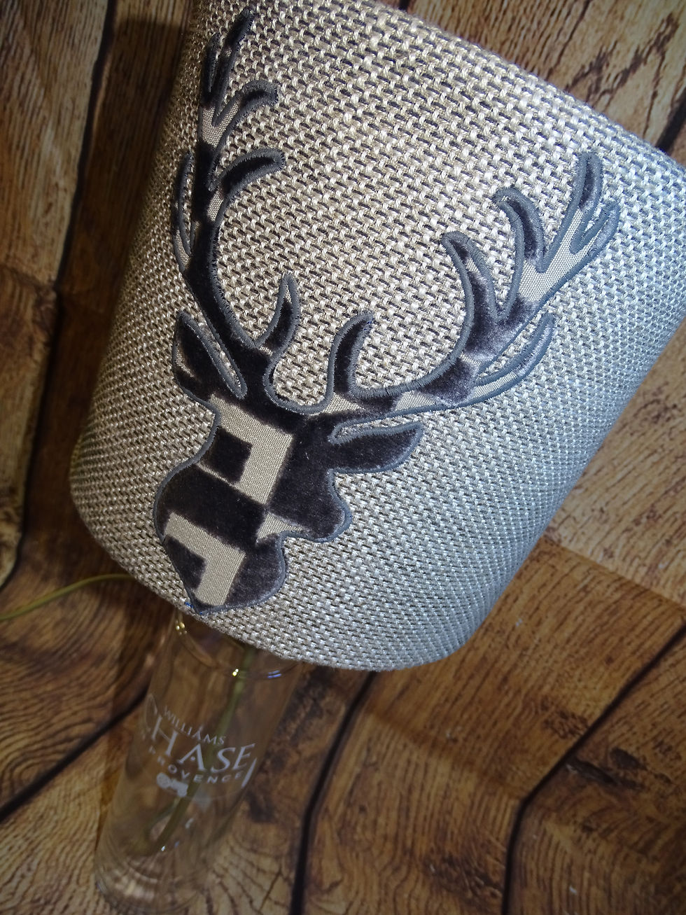 Thumbnail: Grey Applique Lamp