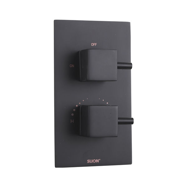 Thumbnail: Thermostatic Shower Kits,Black