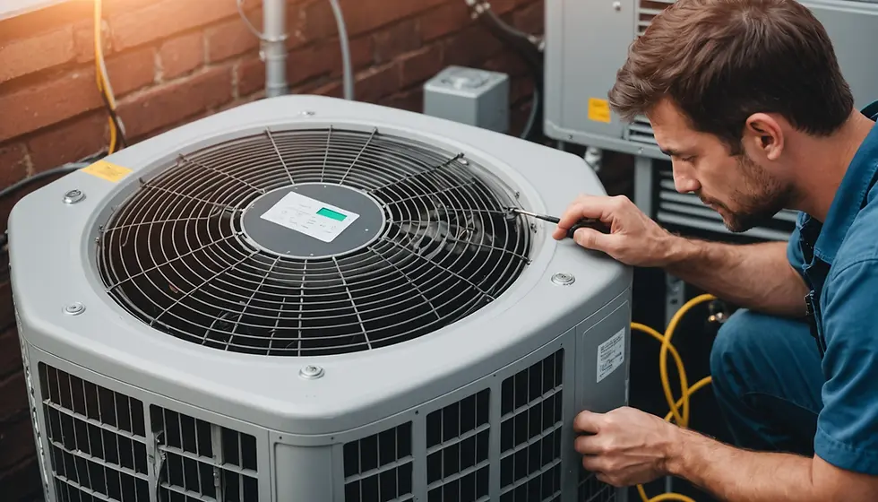 AC Technician With Unit
