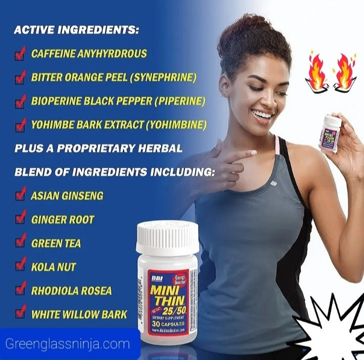 Thumbnail: Mini Thin 25/50 EF Energy Booster 30 Capsules Bottle