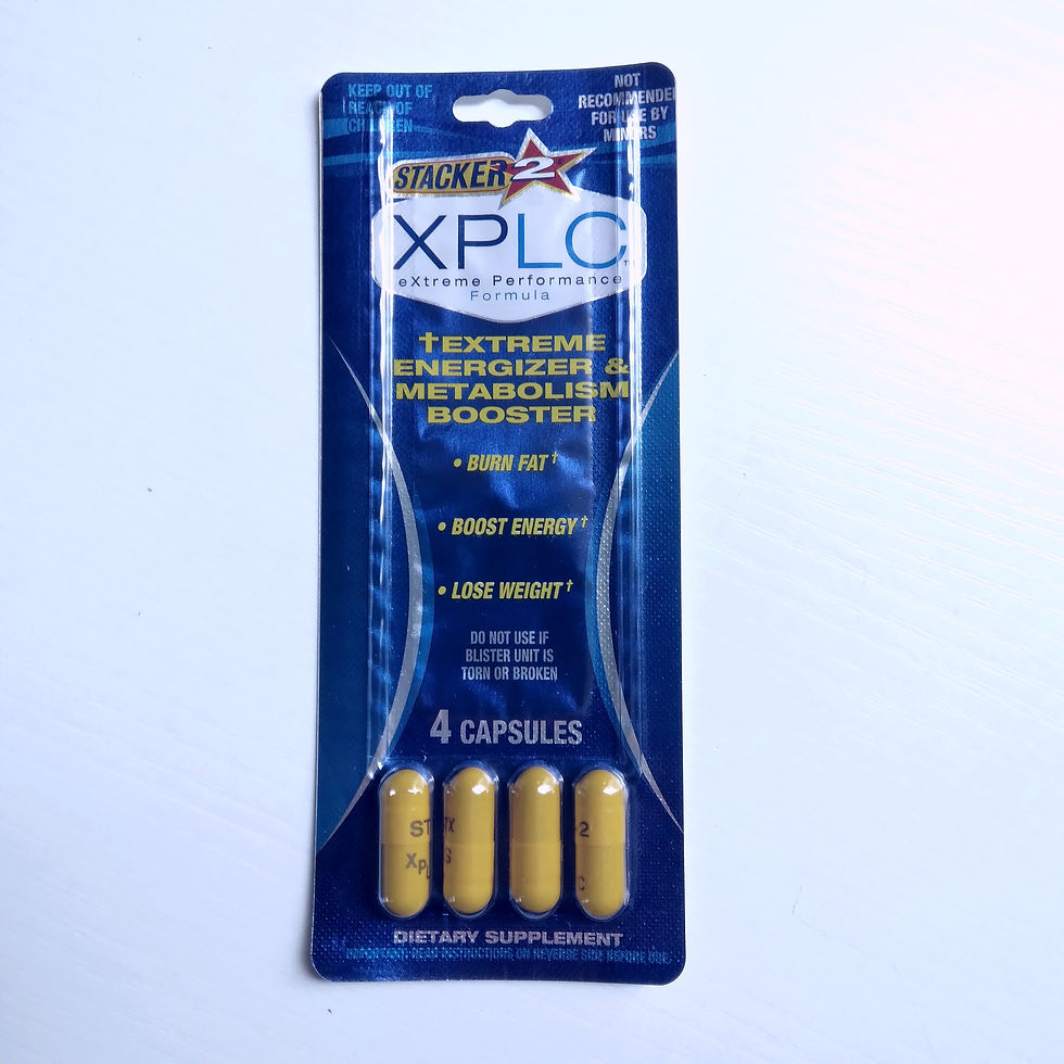 Stacker2 XPLC Extreme Performance Formula Lose Weight & Energize 4 Pack x 1 front view with display