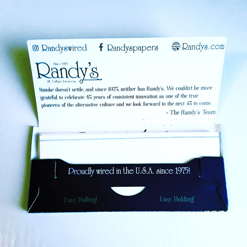 Thumbnail: Randy's King Size Wired Rolling Papers 110mm x 1 pack