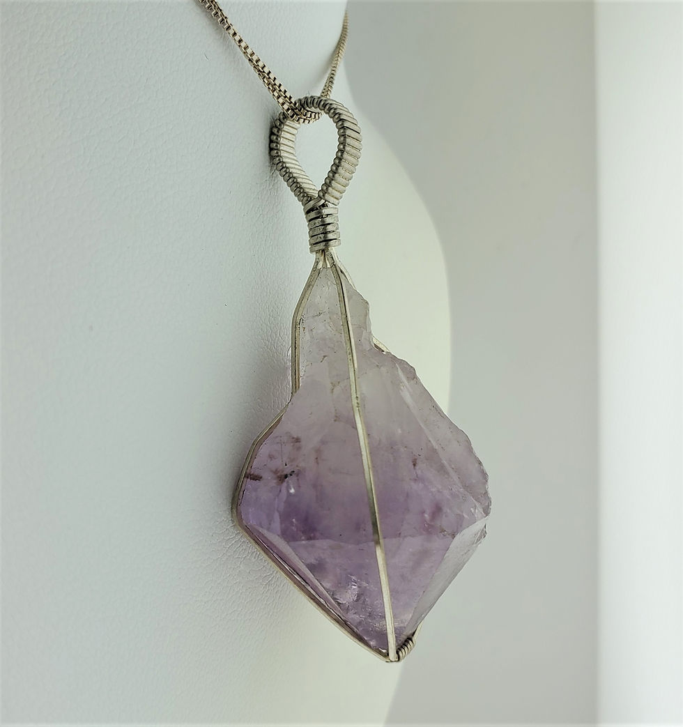 Thumbnail: Amethyst Specimen Wire Wrap Pendant