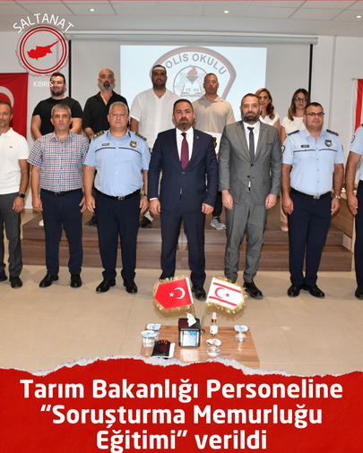 Tarım Bakanlığı Personeline “Soruşturma Memurluğu Eğitimi” verildi