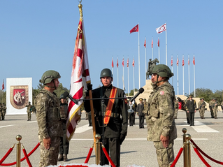 Güvenlik Kuvvetleri Komutanlığı 4. Piyade Alayı Sancak Devir Teslim Töreni yapıldı