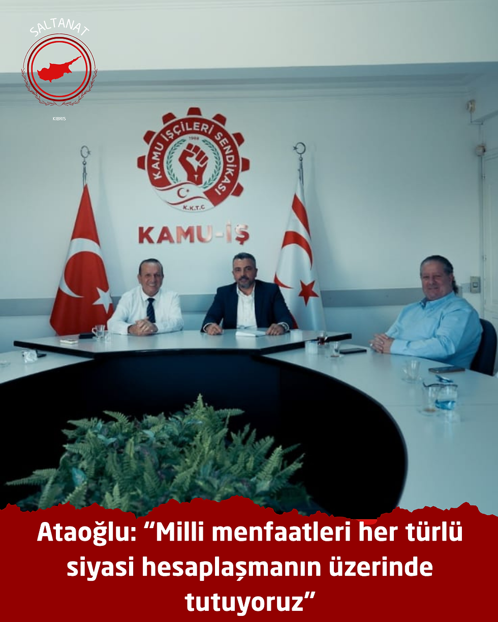 Ataoğlu: “Milli menfaatleri her türlü siyasi hesaplaşmanın üzerinde tutuyoruz”