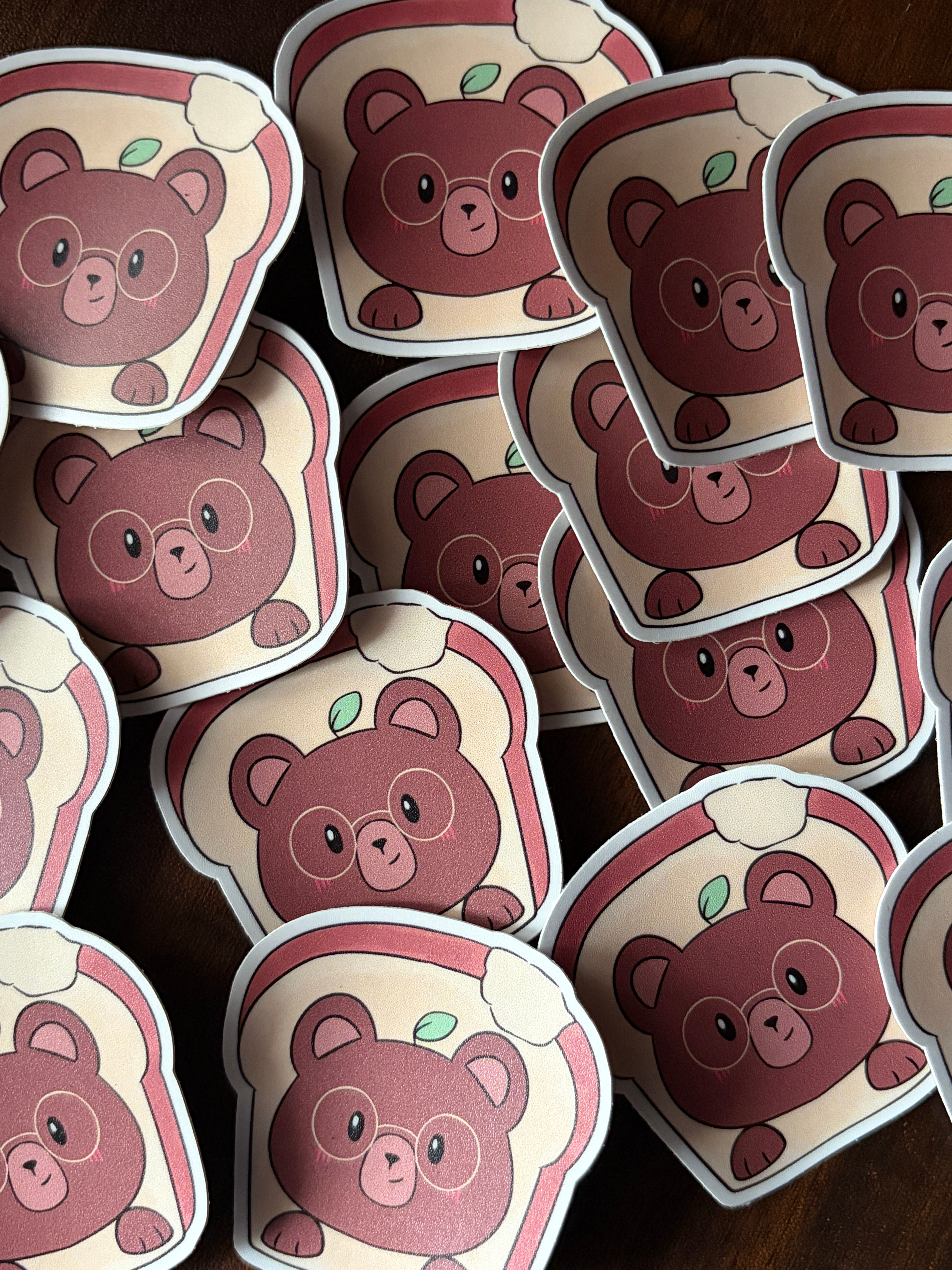 Bear In Bread Sticker