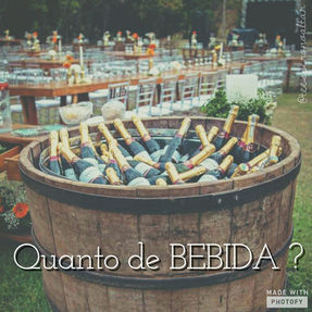 Calculo de Bebidas no Noivado!