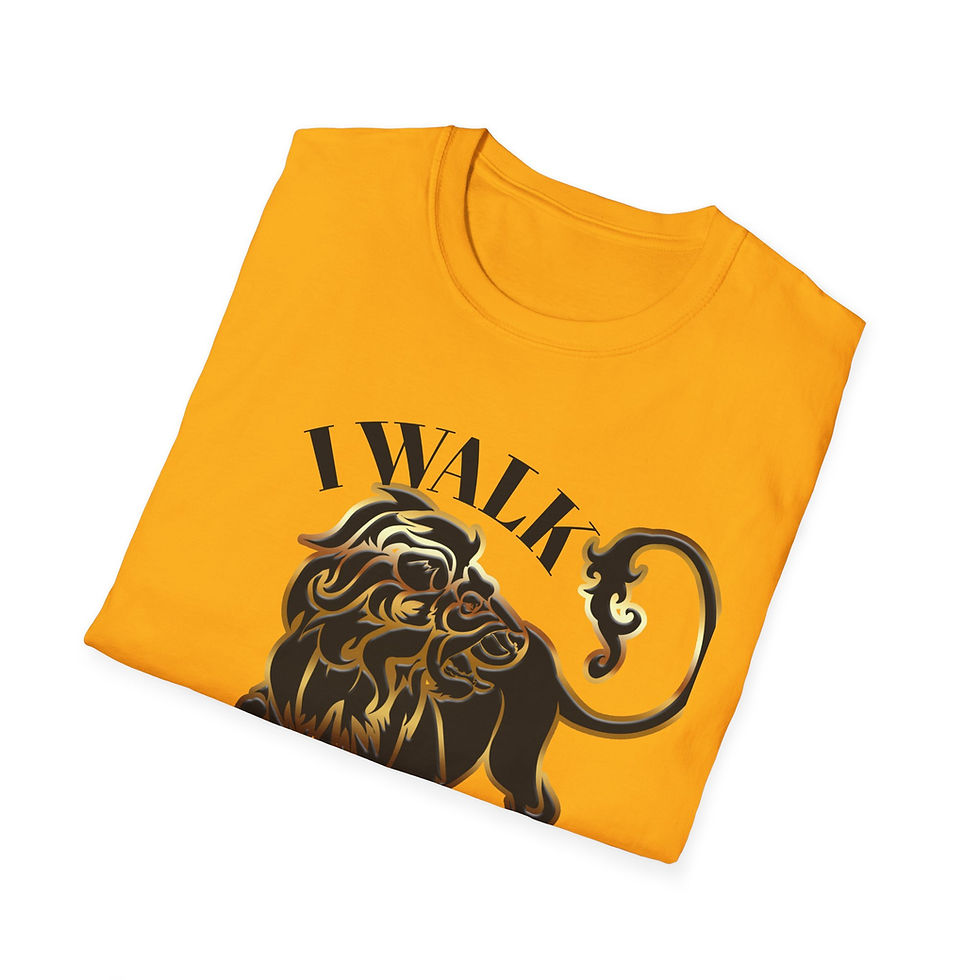 Thumbnail: Lion Graphic T-Shirt — "I Walk This Land" Vintage Lion Design