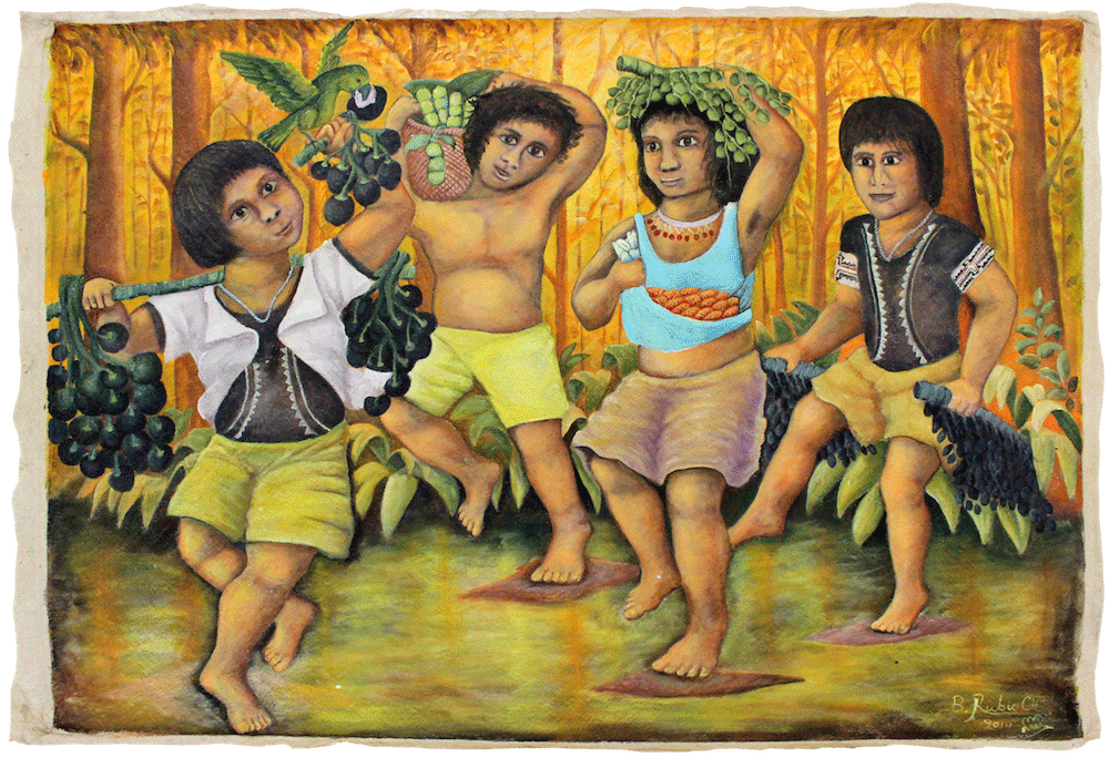 Niños van a la fiesta de Lluak+