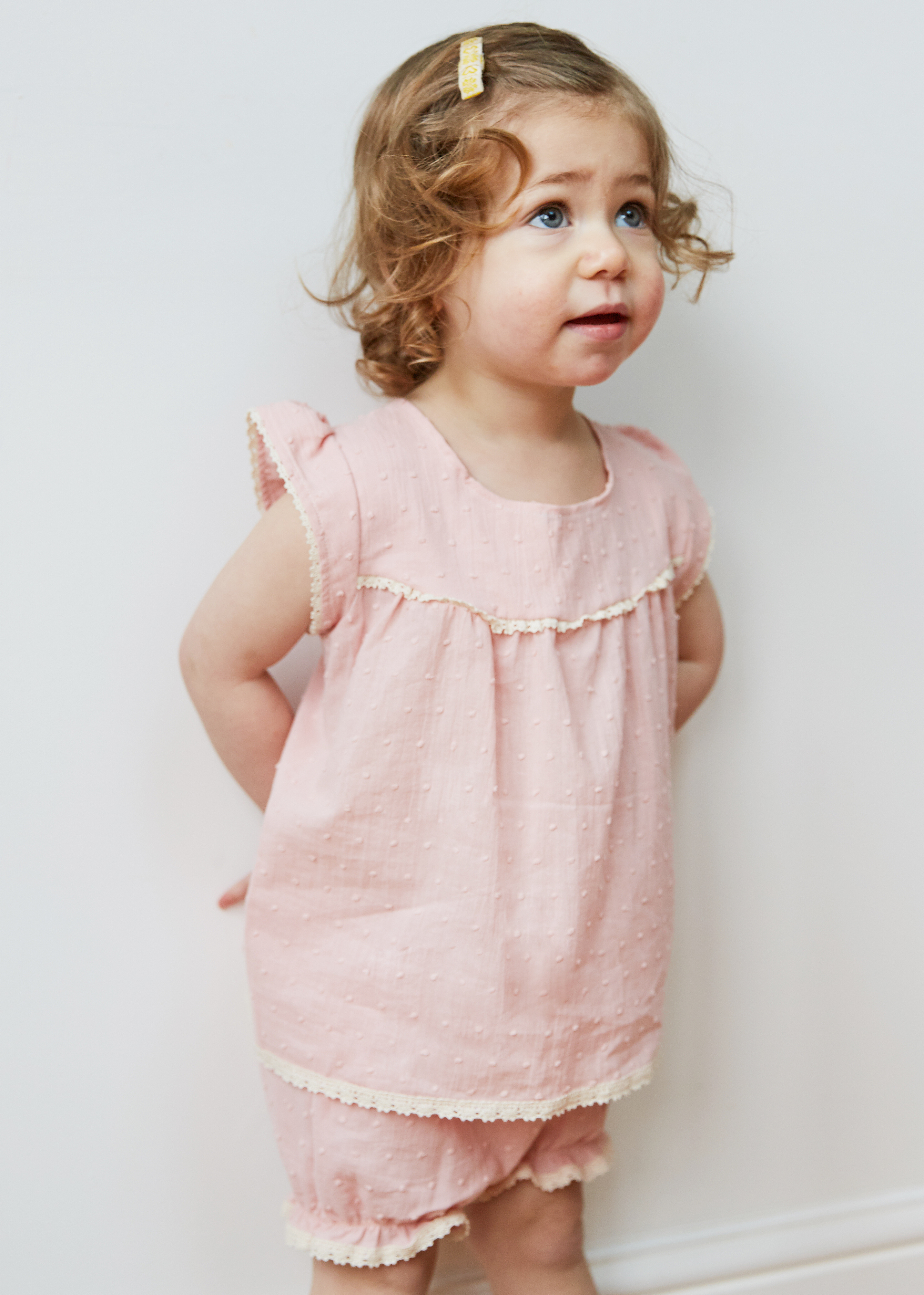 Bobble pink top and bloomers