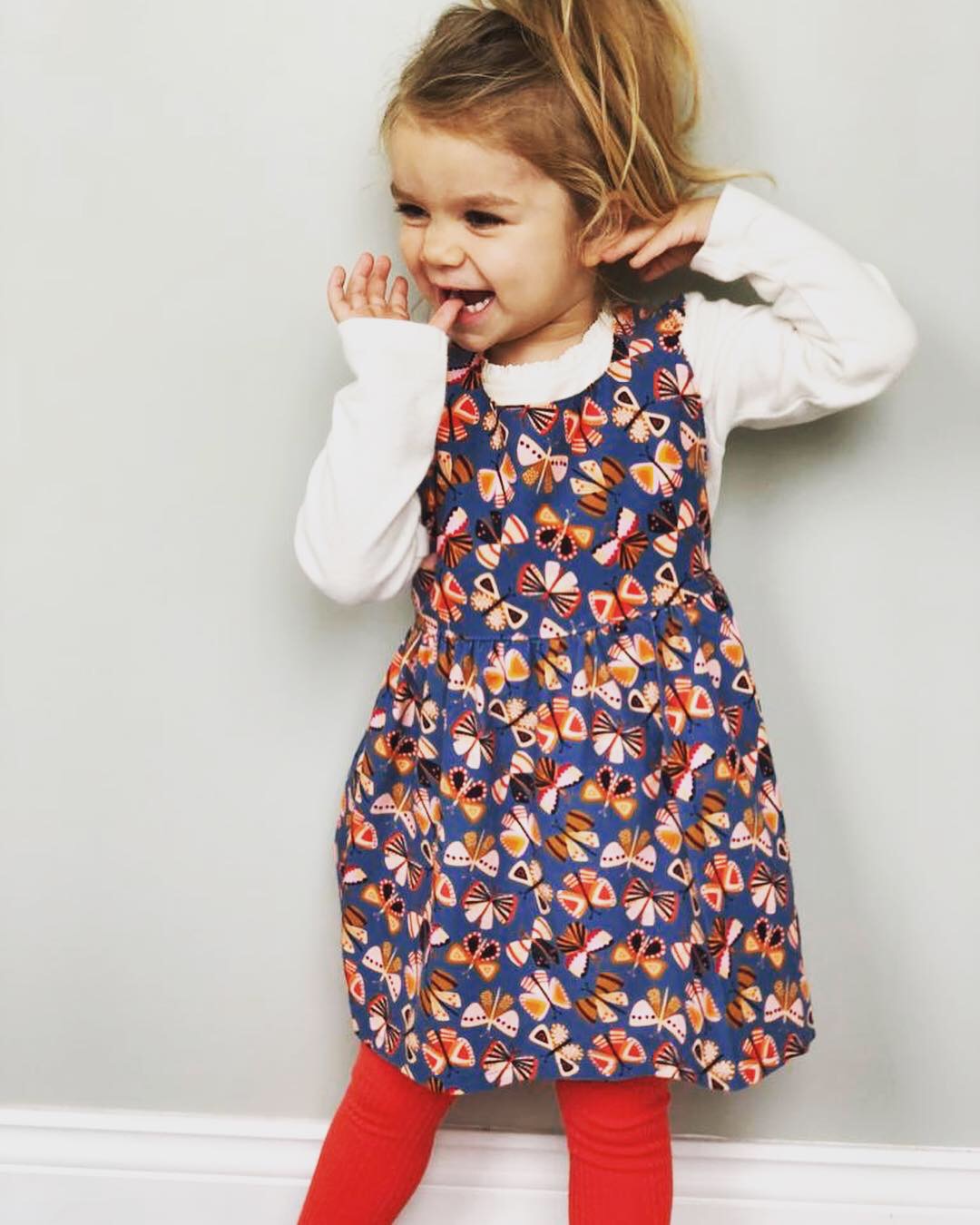 Ruffle V Back Dress