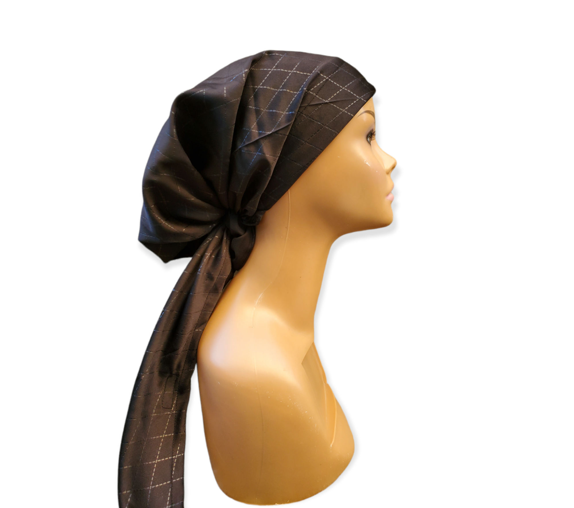 Classy Black silky non slip pre-tie