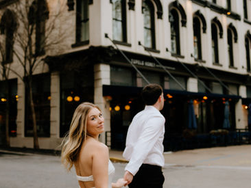 Downtown Knoxville Romantic Engagement Session