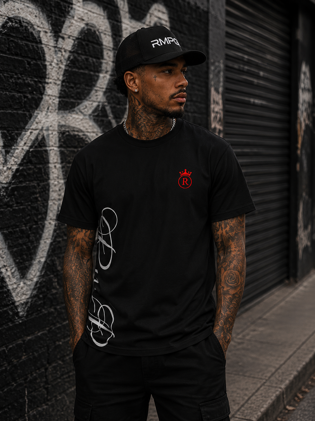 RMPG Script Tee - Black