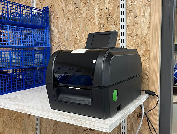 Photo de la machine à étiquettes utilisées par DP Concept