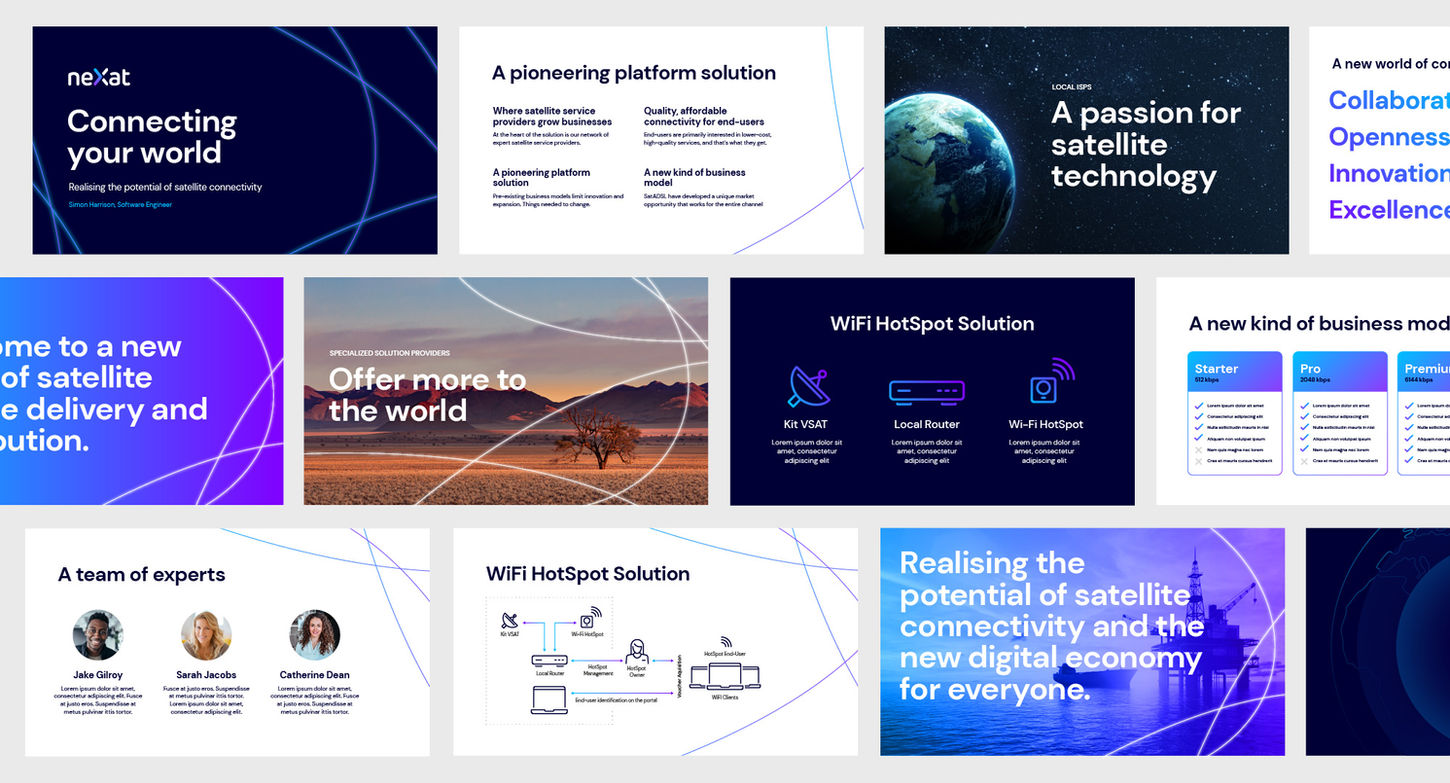 neXat branded sales deck example