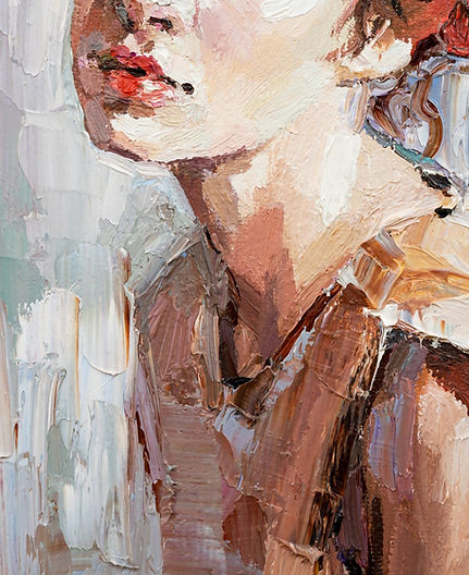 Painting of female portrait.