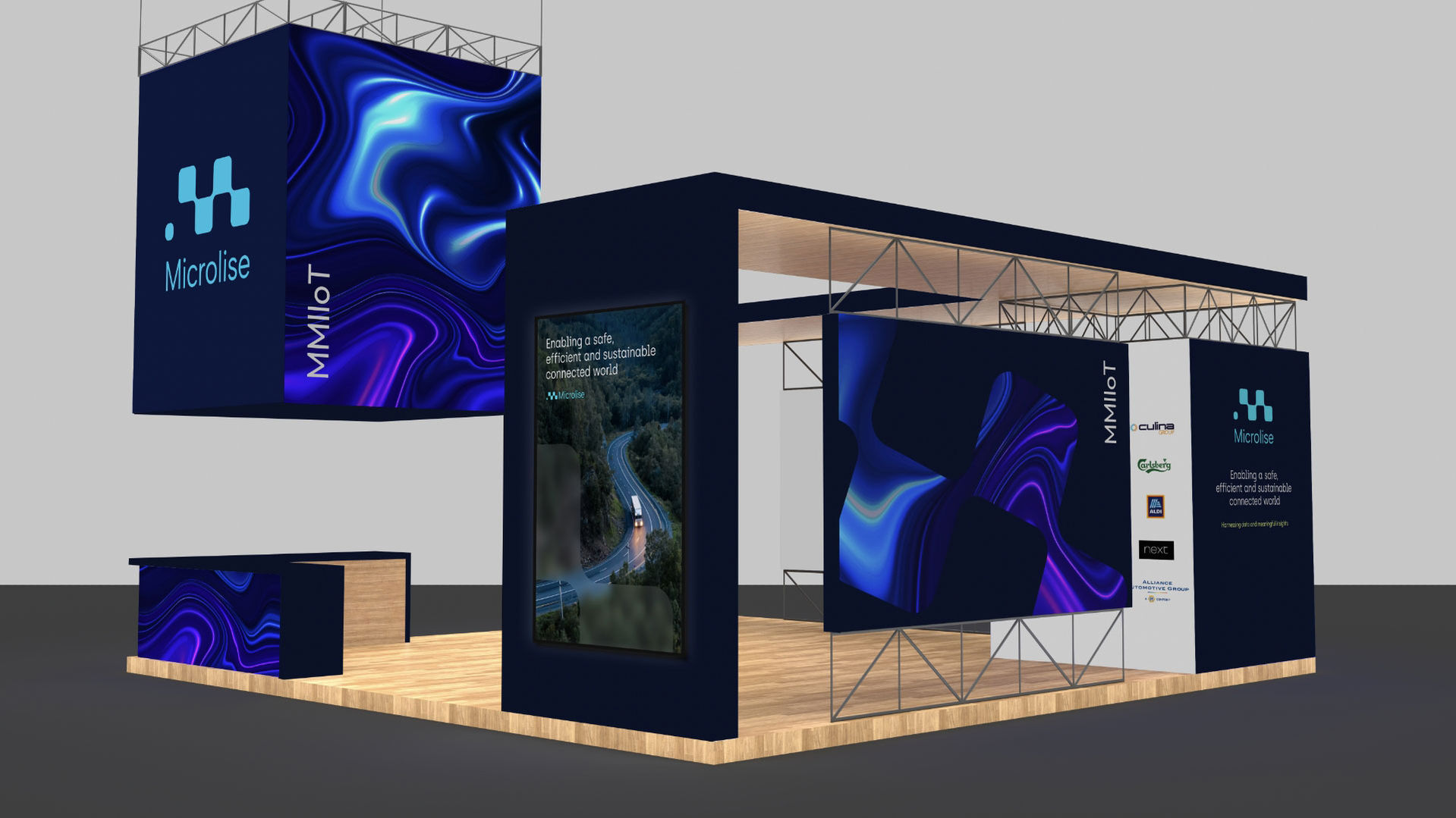 Microlise event exhibition stand design