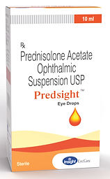 Prednisolone acetate eyedrops