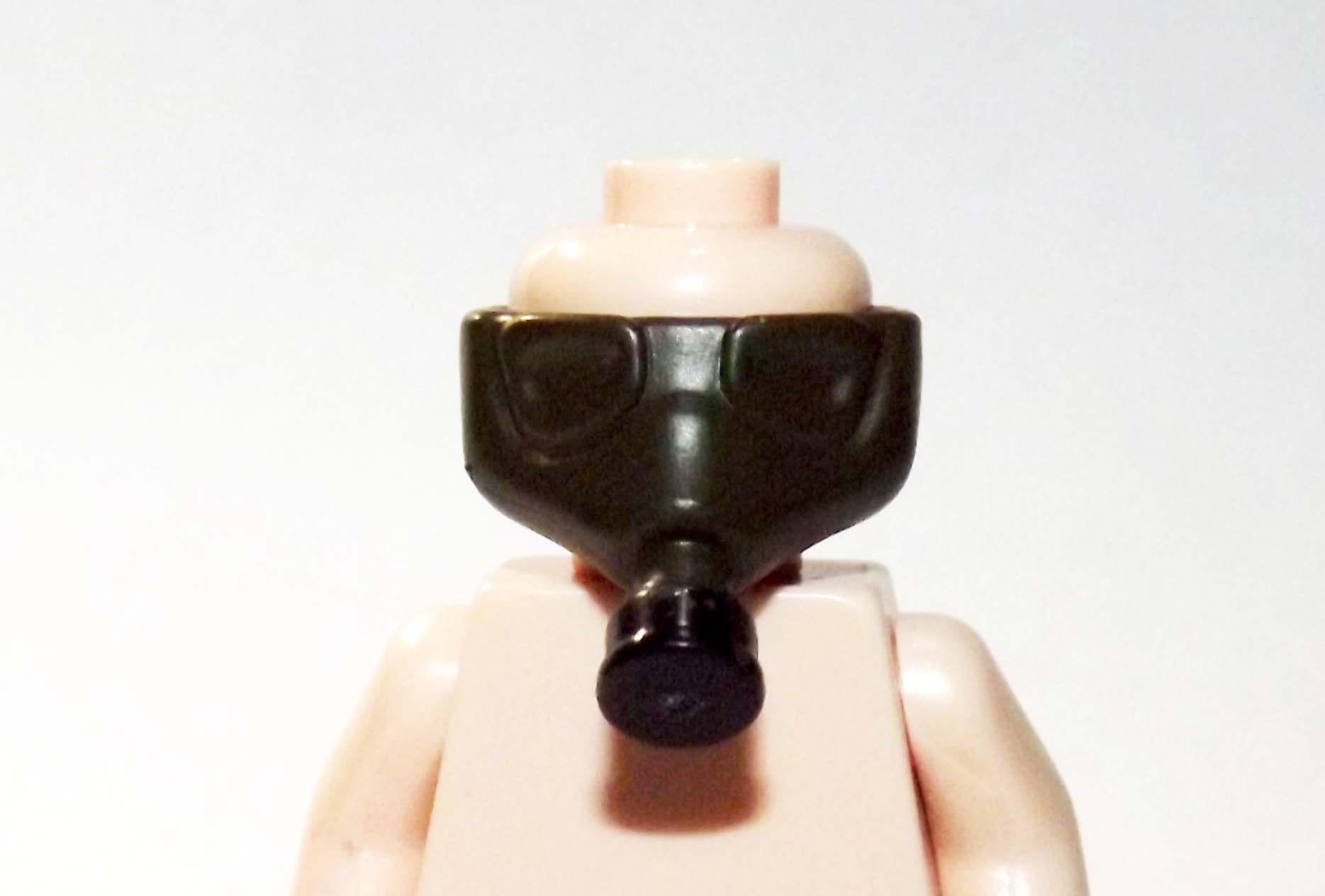 Gas Mask Green Army  military mask  for minifigure