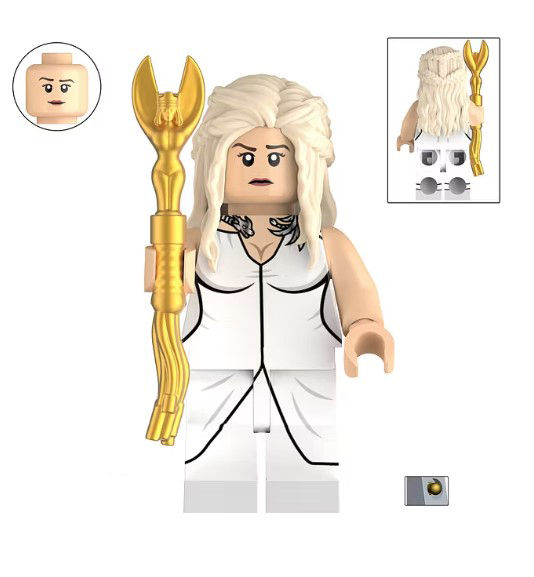 Daenerys Targaryen Game of Thrones White outfit Minifigure