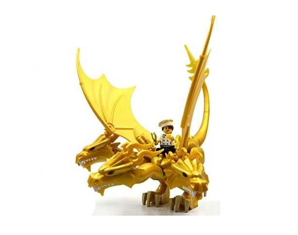 Thumbnail: Dragon Three Headed Gold King Ghidorah Godzilla minifigure
