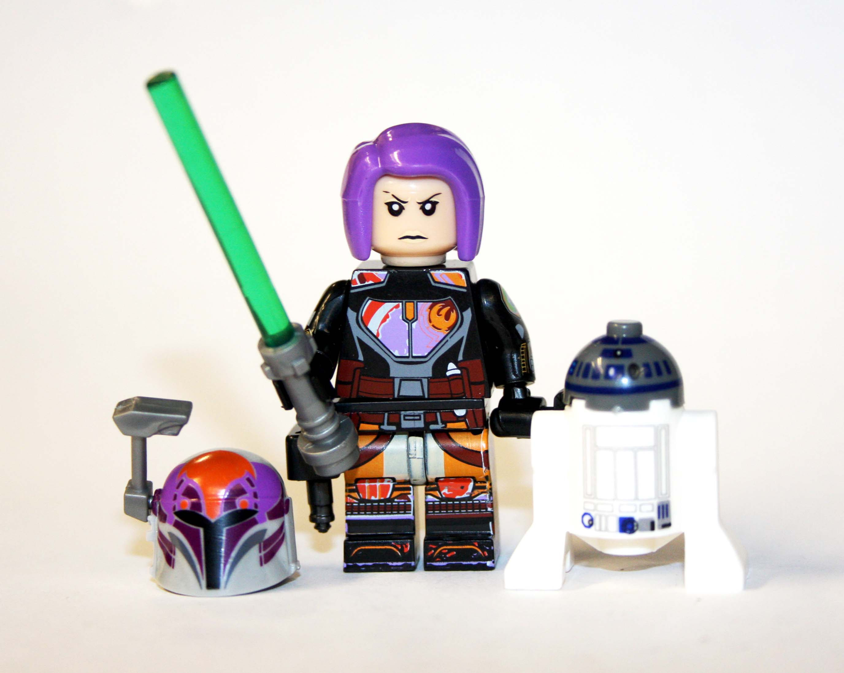 Sabine Wren Rebels Cartoon with R2 Droid Star Wars Minifigure