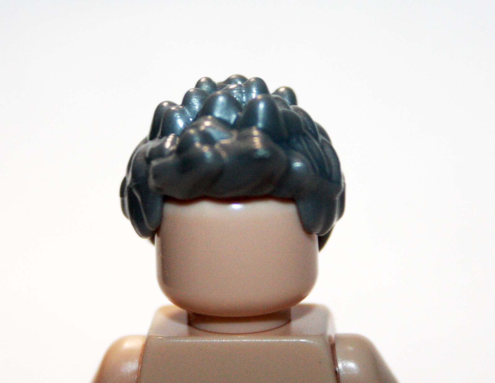 Silver Grey Spiked   Hair  for Minifigure