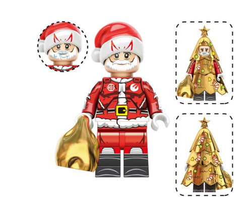 Star Wars Santa with Gold Christmas Tree Minifigure | minifigureoutlet