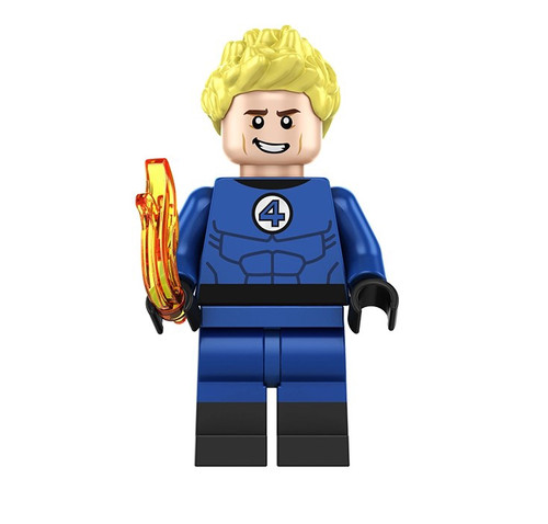 Classic Human Torch The Fantastic Four Comic Minifigure