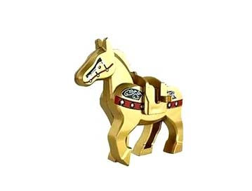 Golden Horse animal minifigure