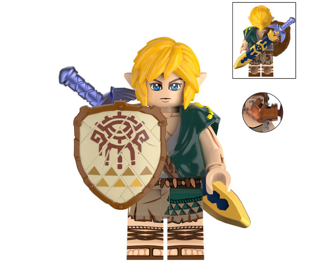 Link Green Cloak Legend of Zelda Nintendo Game Minifigure