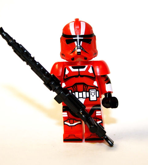 Axe Red Mist Squad Clone Trooper Star Wars Minifigure