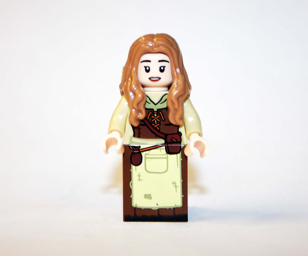 LEGO Castle Peasant Minifigure Female Fantasy Era Barmaid Maid 10193 cas412